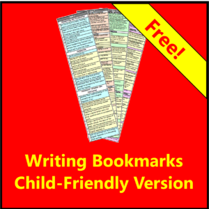 Curriculum Assessment Bookmarks - Writing (Child Friendly)