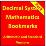 The Decimal System - Mathematics Bookmarks