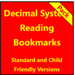 The Decimal System - Reading Bookmarks
