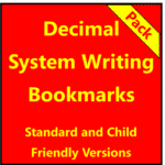 The Decimal System - Writing Bookmarks