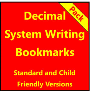 The Decimal System - Writing Bookmarks