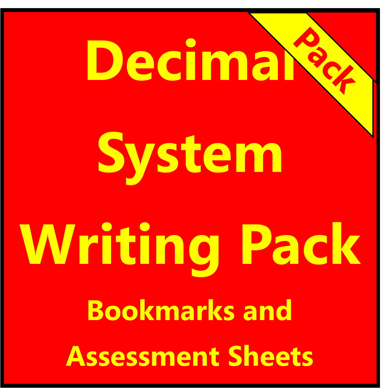 The Decimal System - Writing Pack