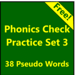 Phonics Check Practice Materials - Set 3 (Pseudo Only)